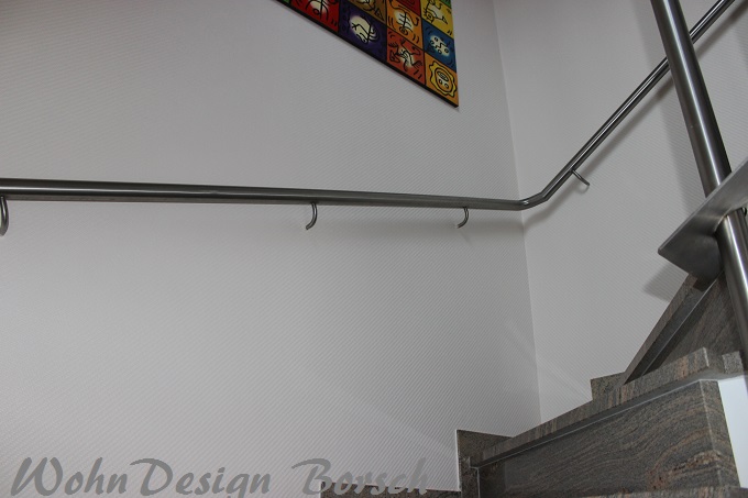 Treppenhaus Glasfasertapete