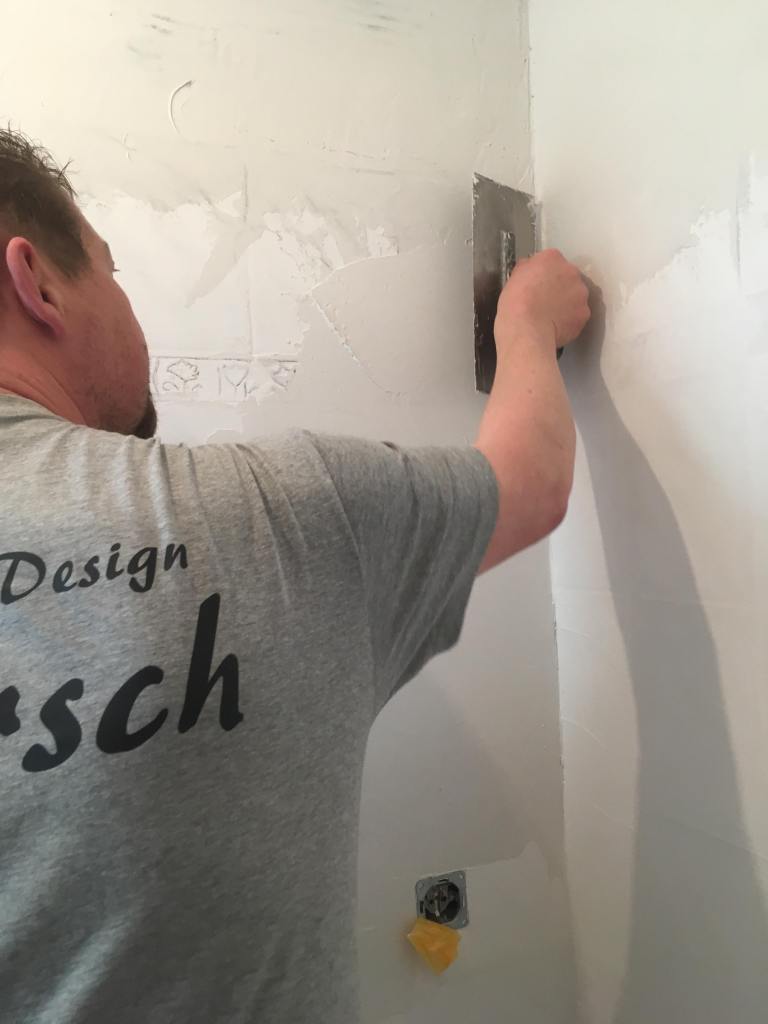 Fliesen über spachteln