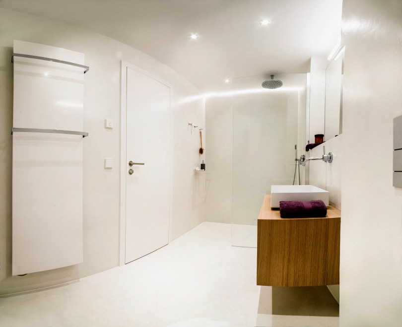 Bad modern ohne Fliesen Neubau Bad Alfter Bonn